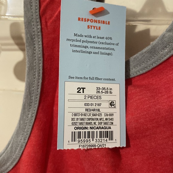 Cat & Jack Tank Top 2T NWT - Picture 4 of 5